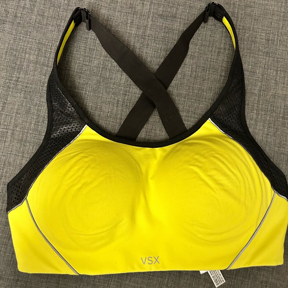 New Victoria’s Secret Sports Bra Yellow 32D VSX